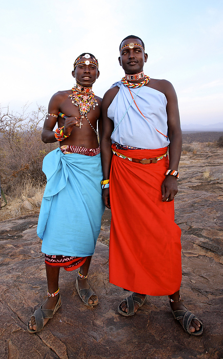 Kenya Samburu Guides On Bushwalk  Xa  Sasaab Kenya, by Chris Caldicott   Design Pics