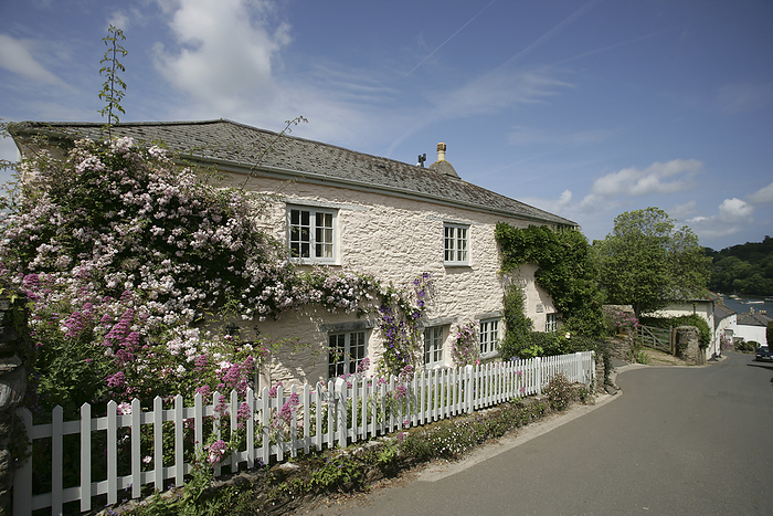 United Kingdom Country Cottage  Dittisham, Devon, England, by Chris Caldicott   Design Pics