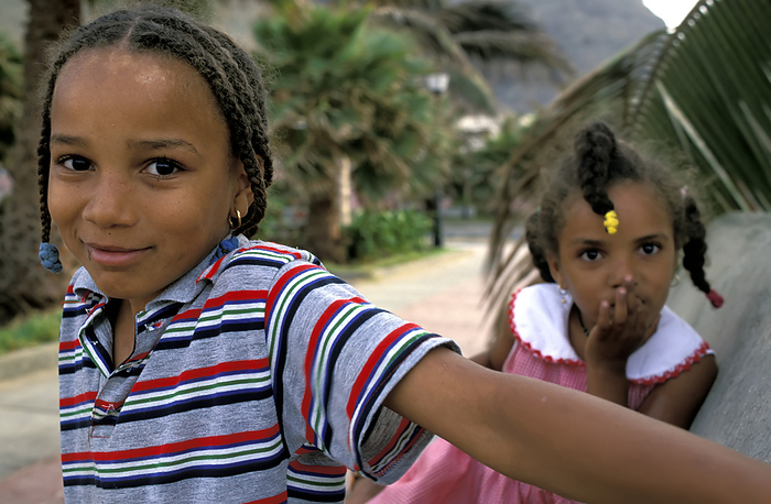 Brother & Sister Ponta Do Sol Santo Antao Cape Verde, by James Sparshatt / Design Pics