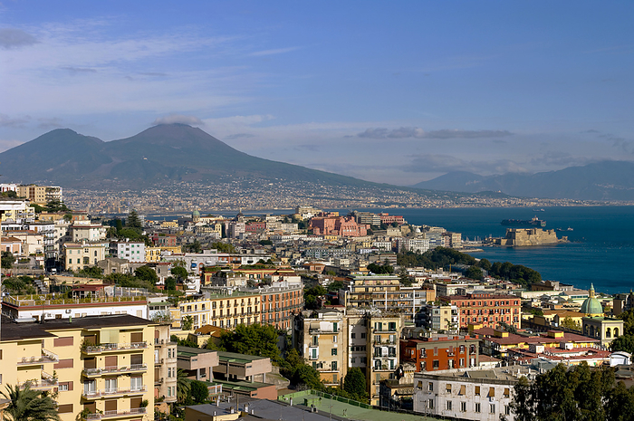 Naples, Italy Naples, Cityscape, Vesuvius, Italy, by Charles Bowman   Design Pics