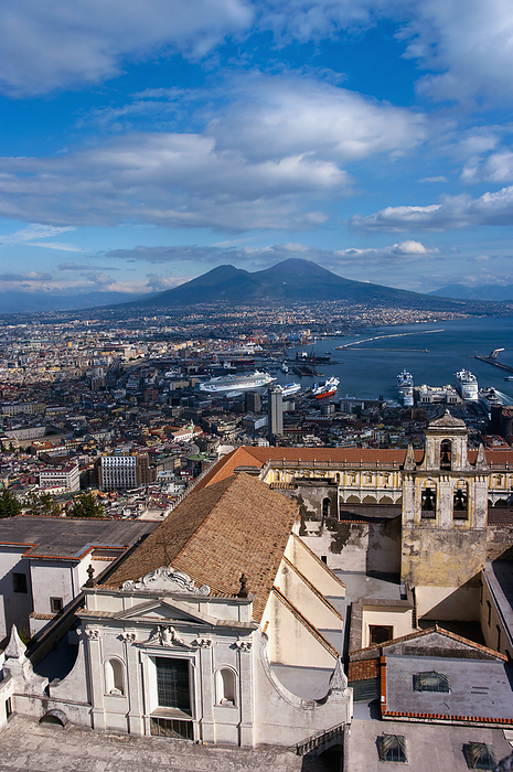 Naples, Italy Naples, Cityscape, Vesuvius, Italy, by Charles Bowman   Design Pics