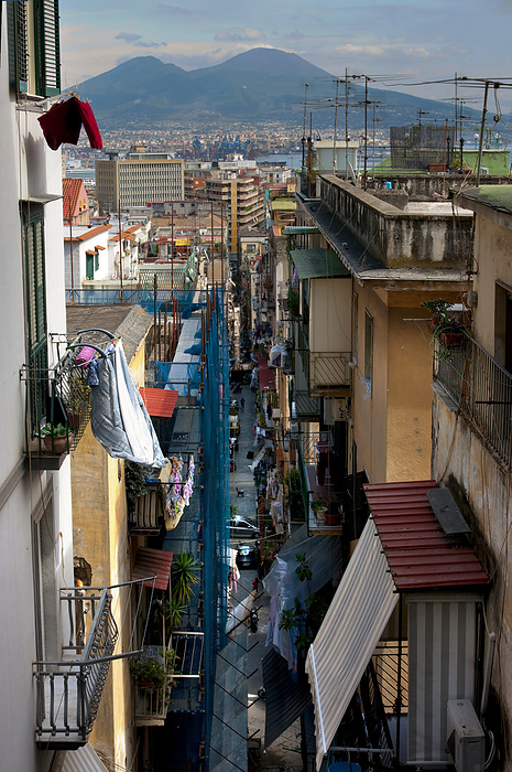 Naples, Italy Backstreet Scene, Naples, Italy, by Charles Bowman   Design Pics