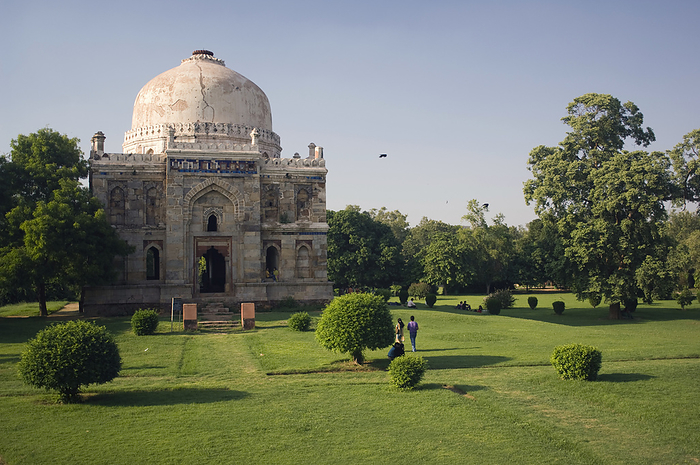 India The Sheesh Gumbad. Lodi Gardens is a beautiful park in Delhi, popular with Indian couples and families. It covers 90 acres and includes various tombs of the Lodi dynasty, which ruled over northern India in the 16th century and the earlier Sayyid dynasty, by James Sparshatt   Design Pics