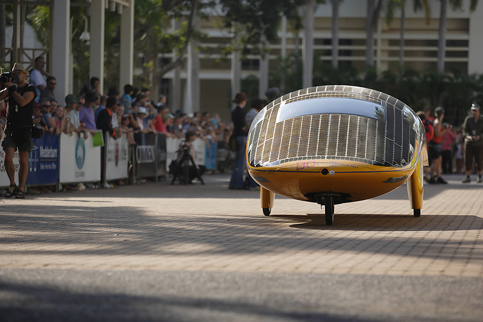 Australia Solar Car Departing On The Road  Darwin, Australia, by Jim Holmes   Design Pics