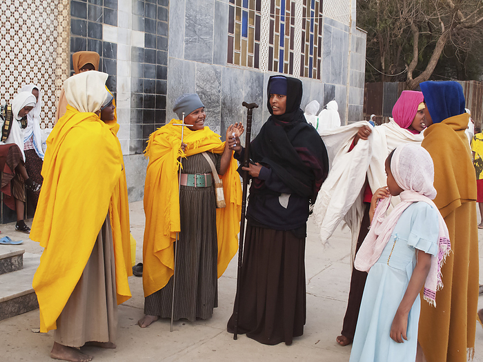 Ethiopia Nuns And Pilgrims Celebrating Good Friday  Siklet , St Mary Of Zion Cathedral  Axum, Tigray Region, Ethiopia, by Chris Bradley   Design Pics