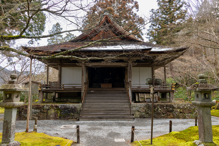 Winter view of Sanzen-in Temple in Ohara, Kyoto