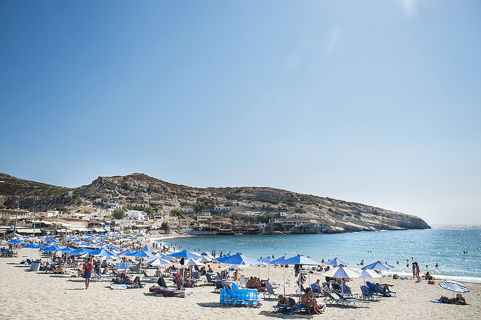 Greece Matala Beach  Crete, Greece, by Dosfotos   Design Pics