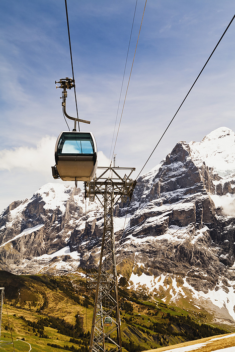 Grindelwald, Switzerland Gondolas At First  Grindelwald, Bernese Oberland, Switzerland, by Kav Dadfar   Design Pics