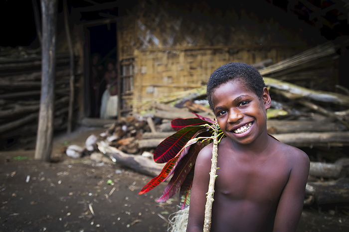 Vanuatu Portrait Of A Young Boy  Pentecost Island, Vanuatu, by David Kirkland   Design Pics