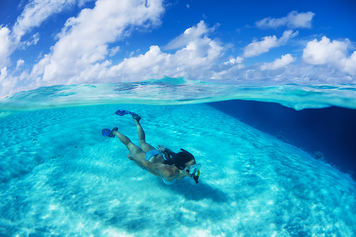 Snorkelling Off A Remote Island; Marshall Islands, by David Kirkland / Design Pics
