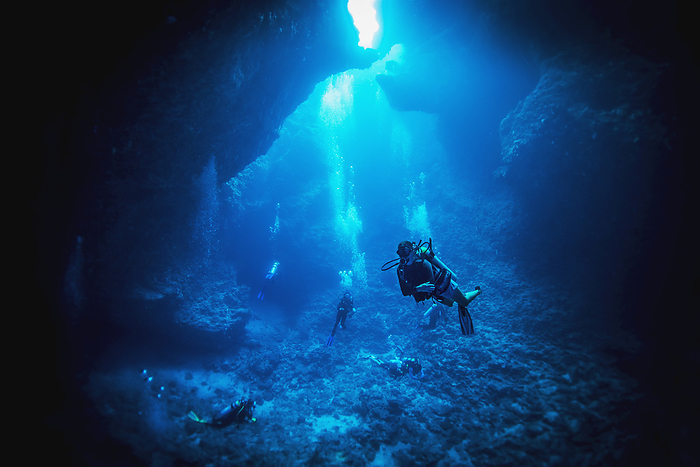 Palau Cave Diving  Palau, Micronesia, by David Kirkland   Design Pics