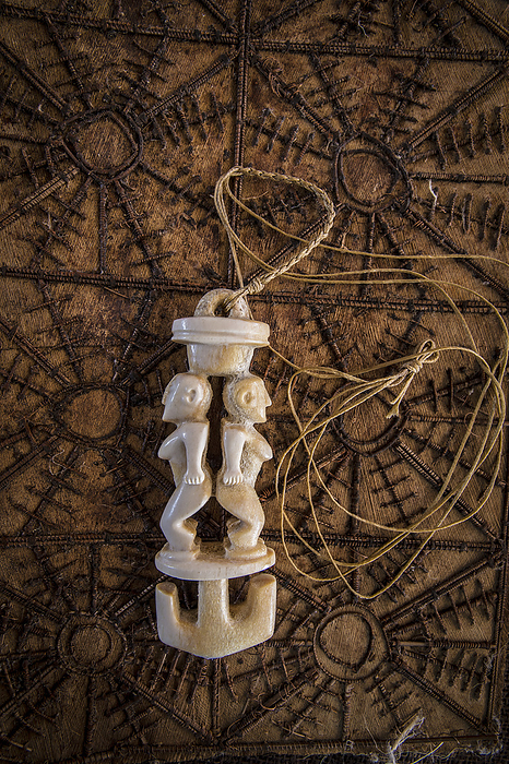 Tongan Artifact Made From Whalebone; Tongatapu, Tonga, by David Kirkland / Design Pics