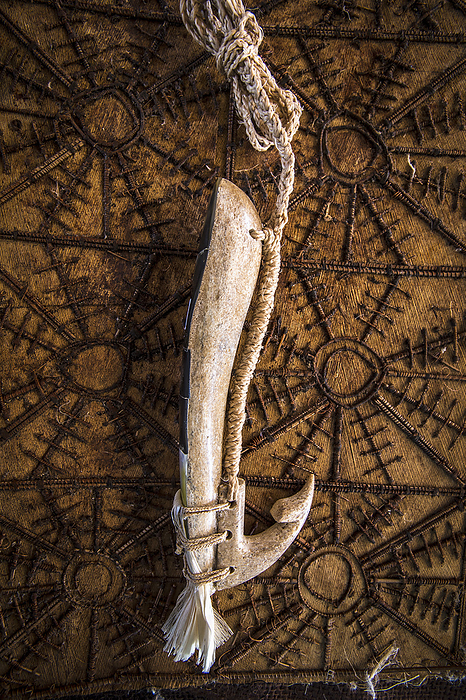 Tongan Artifact Made From Whalebone; Tongatapu, Tonga, by David Kirkland / Design Pics