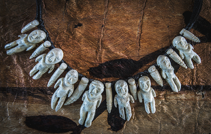 Tongan Necklace Made From Soap Stone; Tongatapu, Tonga, by David Kirkland / Design Pics