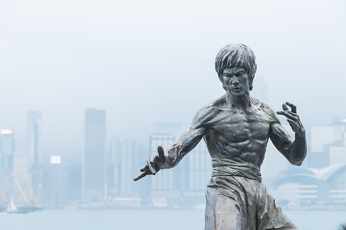 China Hong Kong Stars Avenue In Kowloon, Statue Of Bruce Lee As Main Attraction  Hong Kong, China, by Luis Martinez   Design Pics