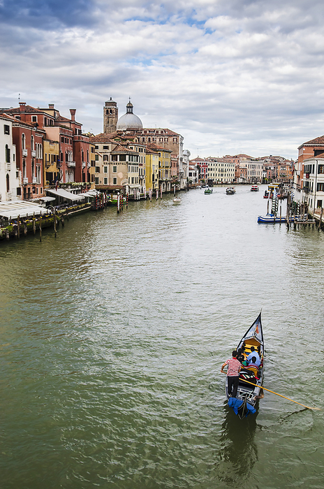 Venice A Gondola Makes It s Way Down The Grand Canal  Venice, Italy, by Alex Adams   Design Pics