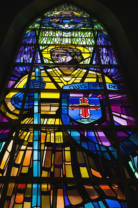 Canada Detail Of Stained Glass Windows Of Saint Michel Basilica Cathedral  Sherbrooke, Quebec, Canada, by David Chapman   Design Pics