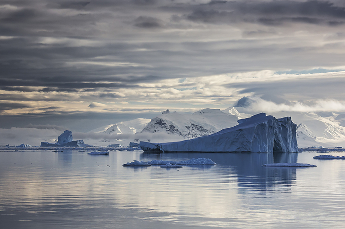 Antarctica Iceberg In Gerlache Strait In Front Of Glaciated Peaks On Antarctic Peninsula  Antarctica, by Matthias Breiter   Design Pics
