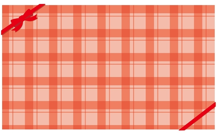 Red Tartan Check Wrapping Paper Background
