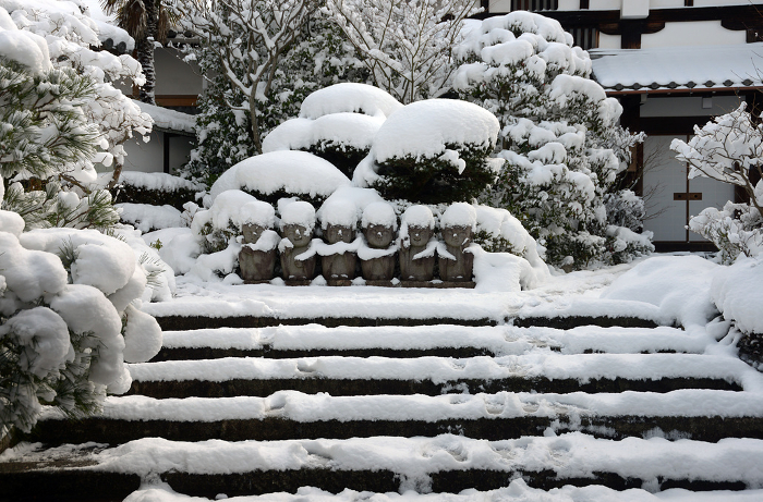 Precincts of Reigenin Temple, Tofukuji Temple in snow Higashiyama-ku, Kyoto