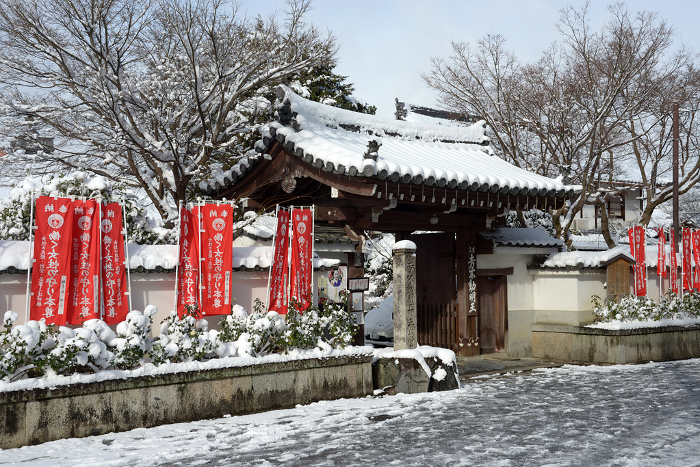 Snowy Tofukuji Temple, Doju-in, Higashiyama-ku, Kyoto