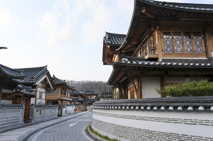 Eunpyeong Hanok Village with traditional Korean houses