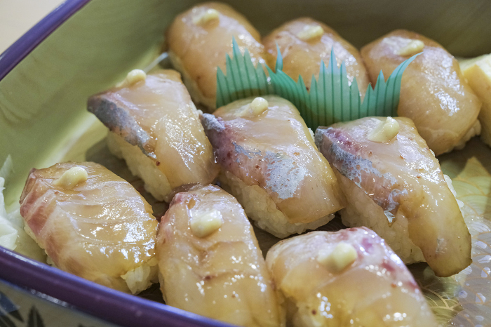 Island sushi, a local cuisine of the Izu Islands