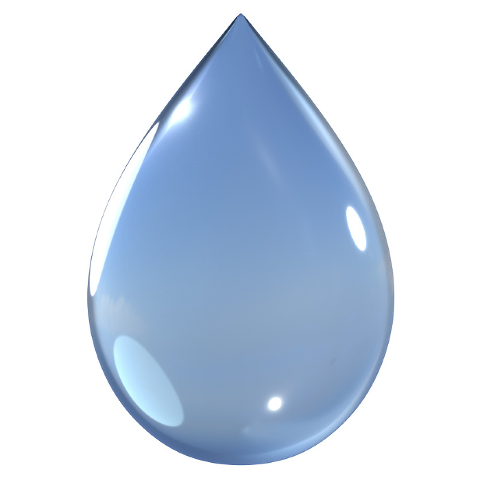 3D icons representing water, tears, drops, raindrops, and water droplets.