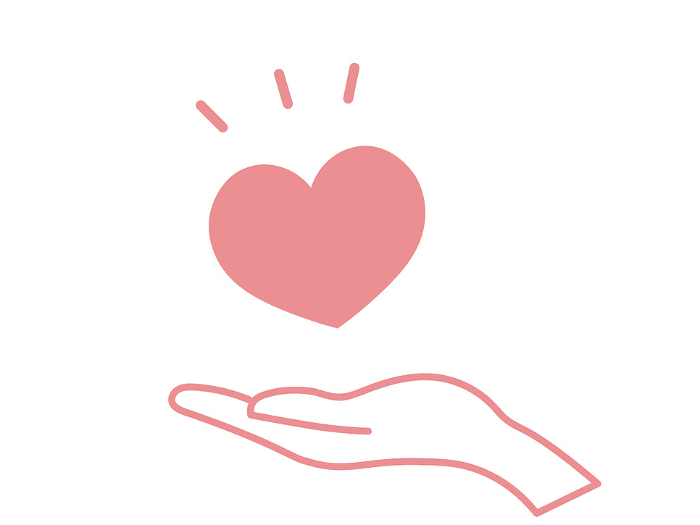 Clip art of hand holding heart1-2 simple