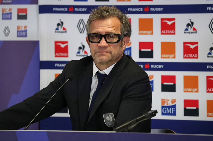 France   Guinness Six Nations Rugby Championship   France vs Ireland   02 02 2024 FRANCE, MARSEILLE, FEBRUARY 02. Fabien France   Guinness Six Nations Rugby Championship   France vs Ireland   02 02 2024 FRANCE, MARSEILLE, FEBRUARY 02. Fabien Galthie head coach of France pictured during the press conference, PK, Pressekonferenz after the Guinness Six Nations Rugby Championship match between France and Ireland, on February 02, 2014 at the Stade Velodrome in Marseille, France. Photo by Manuel Blondeau  AOP.Press Marseille Stade Velodrome Provence France Copyright: x ManuelxBlondeau AOP.Pressx AOP20240202 0064