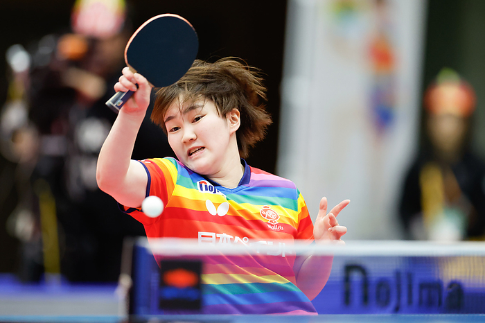 2023 24 T League Satsuki Odo  Mallets , February 4, 2024   Table Tennis :. LEAGUE between Nippon Paint Mallets   Nippon Life Red Elf  Red Elf , Match 2 at Higashi Osaka Arena, Osaka, Japan.  Photo by Nippon Paint Mallets T.LEAGUE AFLO 