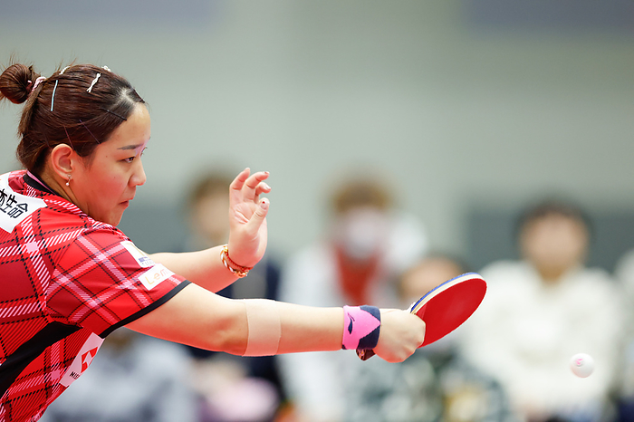 2023 24 T League Sun Mingyang  Red Elf , February 4, 2024   Table Tennis :. LEAGUE between Nippon Paint Mallets   Nippon Life Red Elf  Red Elf , Match 2 at Higashi Osaka Arena, Osaka, Japan.  Photo by Nippon Paint Mallets T.LEAGUE AFLO 