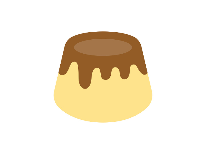 Clip art of caramel pudding icon
