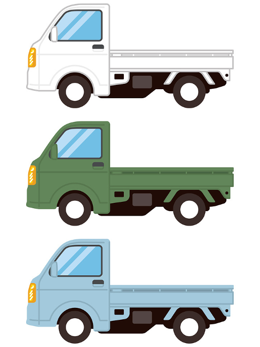 Clip art of light truck seen from the side