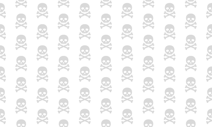 Seamless pattern background with skull mark
