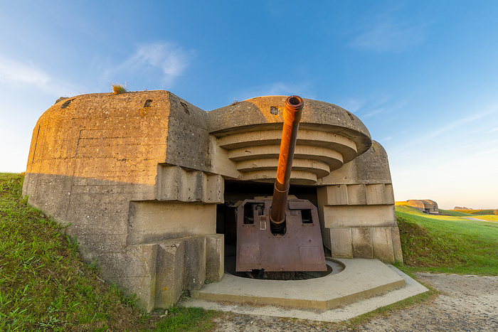 The German Artillery Battery at Longues sur Mer, Longues sur Mer, Normandy, France, North West Europe The German Artillery Battery at Longues sur Mer, Longues sur Mer, Normandy, France, Europe, by Neil Farrin