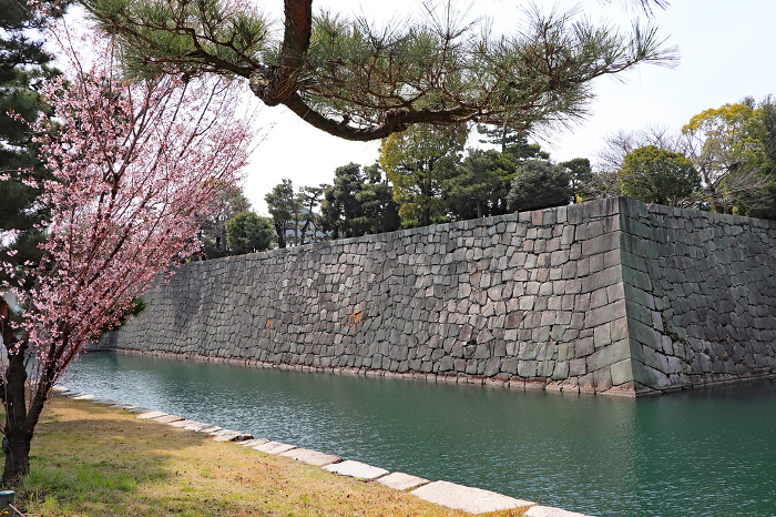 Inner moat and stone wall of Nijo Castle