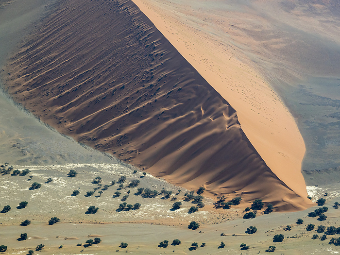 Aerial view overlooking Namib-Naukluft Park; Sossusvlei, Namibia, by Michael Melford / Design Pics
