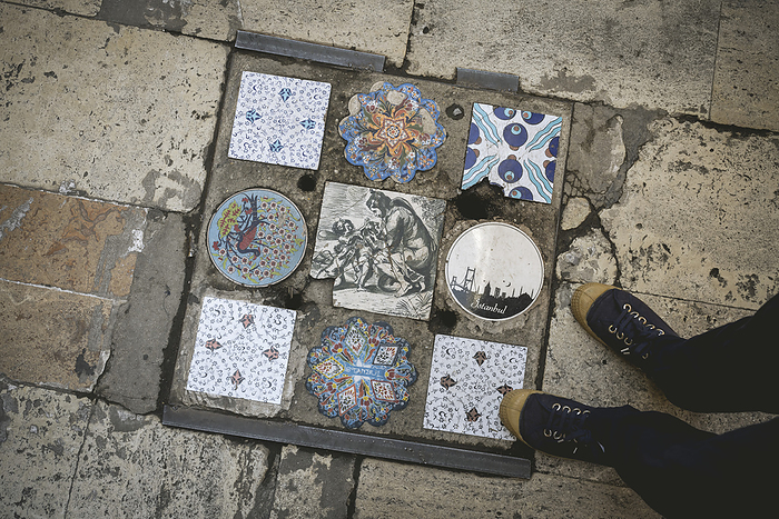 Decorative tiles at the Arasta Bazaar; Istanbul, Turkey, by Dosfotos / Design Pics
