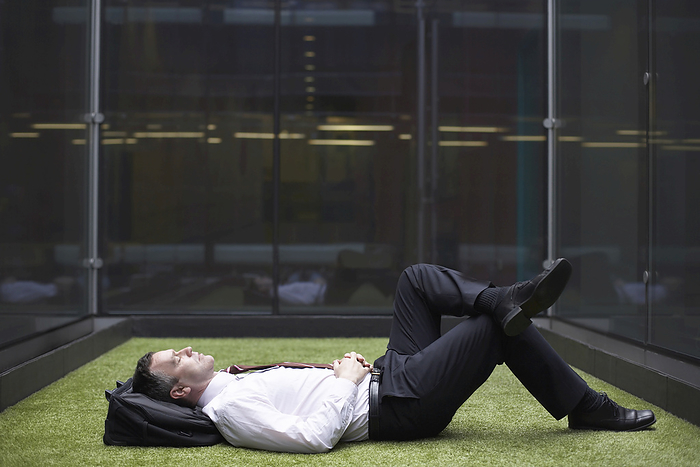 Businessman Sleeping, by Masterfile / Design Pics