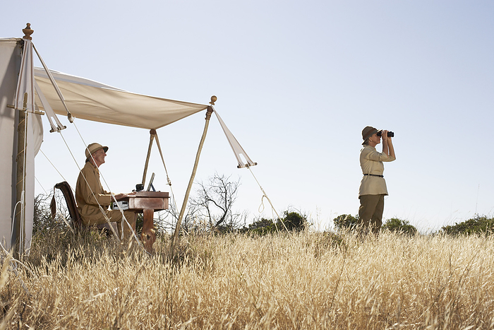 Couple on Safari, Western Cape, South Africa, by Masterfile / Design Pics