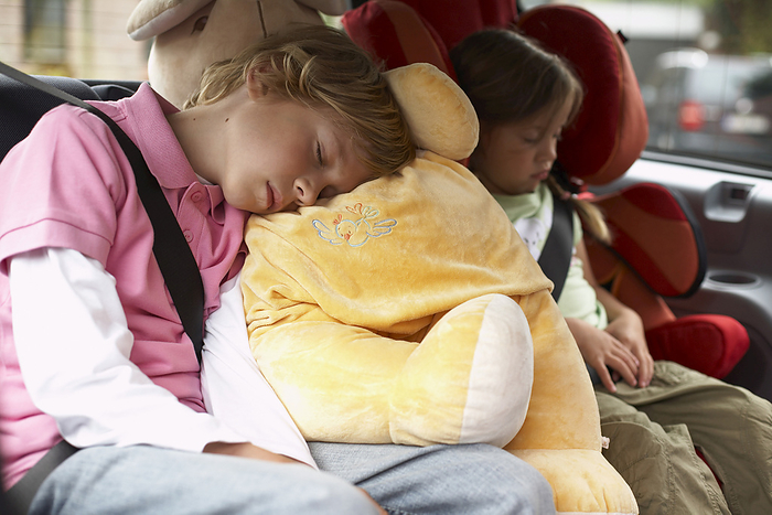 Children Sleeping in Car, by Masterfile / Design Pics