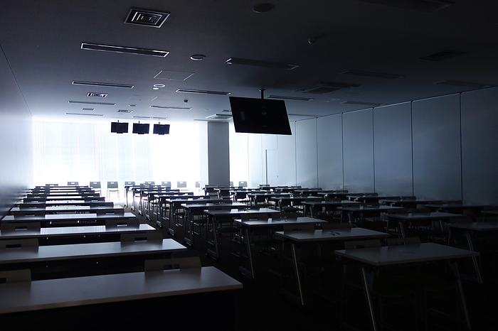 An empty lecture room
