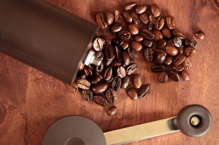 Coffee Mill and Coffee Beans