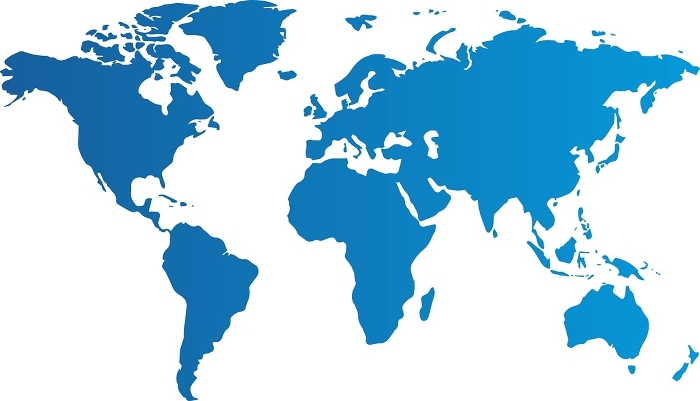 World Map Gradation