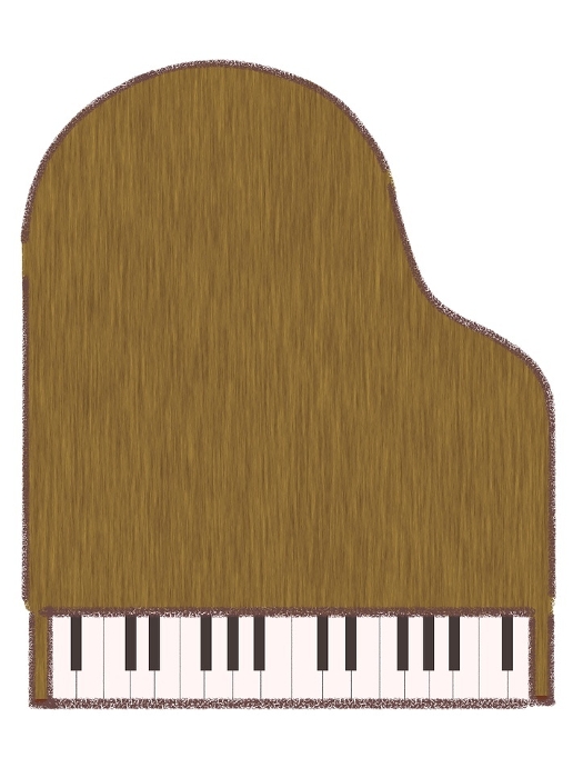 Clip art of wood grain grand piano