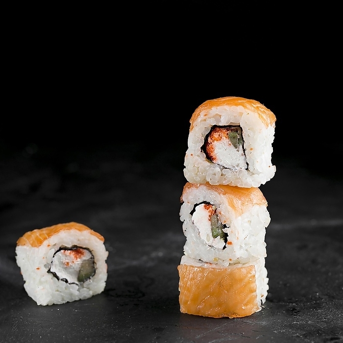 Delicious sushi rolls, by Oleksandr Latkun