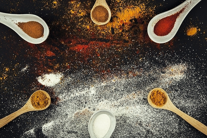 Oriental spices six spoons, by Oleksandr Latkun