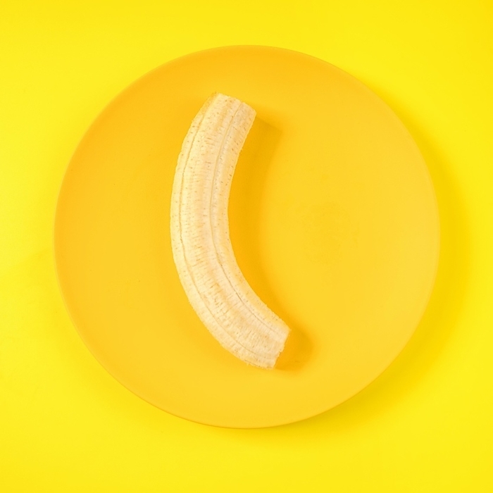 Top view organic banana plate, by Oleksandr Latkun