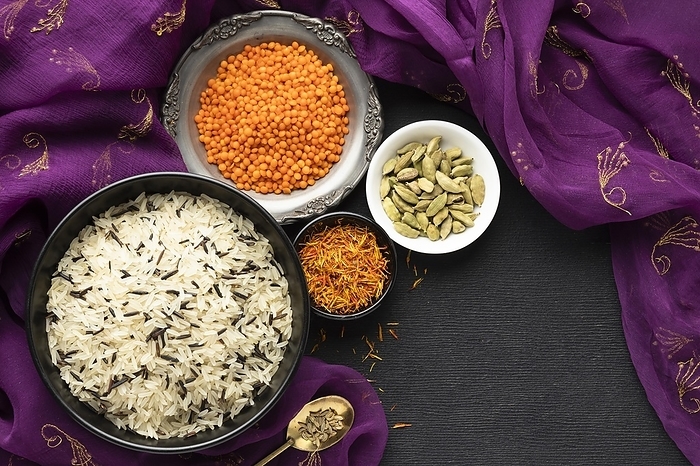 Top view sari indian food, by Oleksandr Latkun